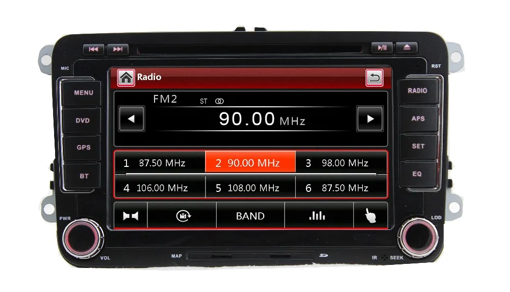 2 din 7 дюймовый автомобильный DVD плеер для VW Volkswagen Seat Polo Bora Golf Jetta Tiguan Leon Skoda с GPS Bluetooth