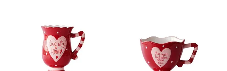 Европа ручная роспись креативные пары creramic чашки и кружки с рукояткой милый фарфор посуда для напитков высокие ноги чай кофе чашка кружка