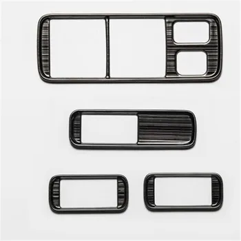 

For Honda CR-V CRV 2007 2008 2009 2010 2011 4x Stainless Steel Door Armrest Window Switch Buttons Cover Trim Black Accessories