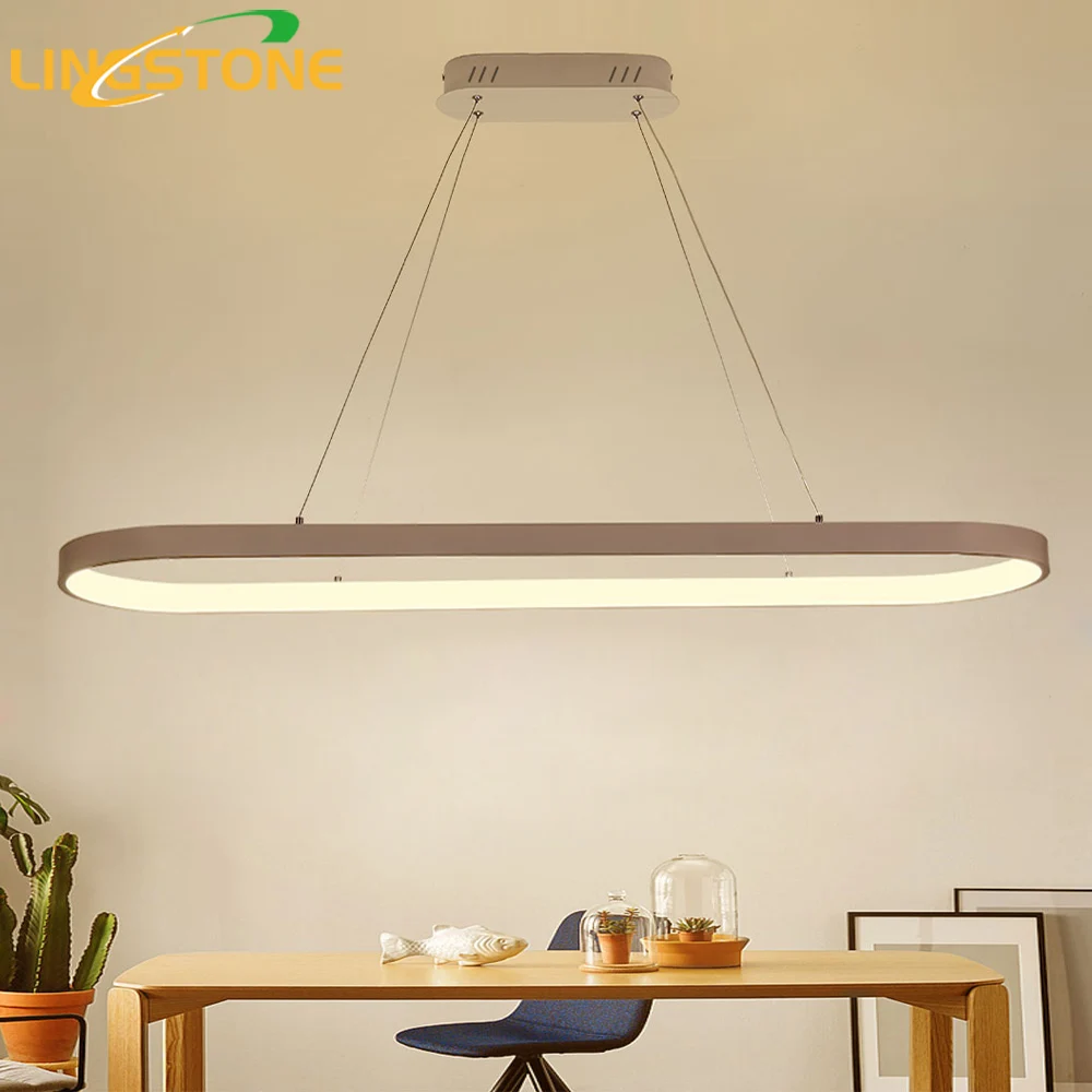 

Modern Led Lustre Chandelier Hanglamp Remote Control Chandeliers Hanging Lighting Dining Room Restaurant Office Light Fixture