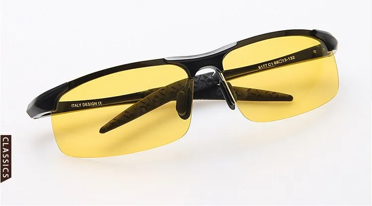 BENZEN Night Driving Glasses Men Alloy Hd Vision Night Driving Glasses Male Driving Glasses With Case 8001 HTB1jgUnHpXXXXXxXpXXq6xXFXXXH - BENZEN Night Driving Glasses Men Alloy Hd Vision Night Driving Glasses Male Driving Glasses With Case 8001