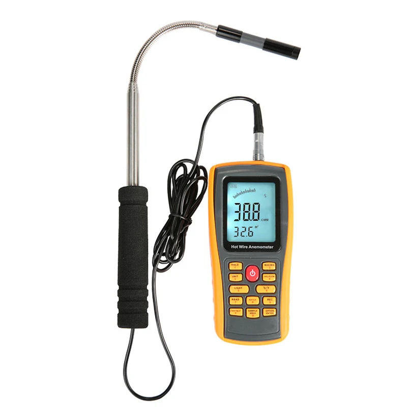 

Anemometer GM8903 Wind Speed GaugeTemperature Measurement USB Interface Tools Measuring Instrument Digital Handheld Anemometer