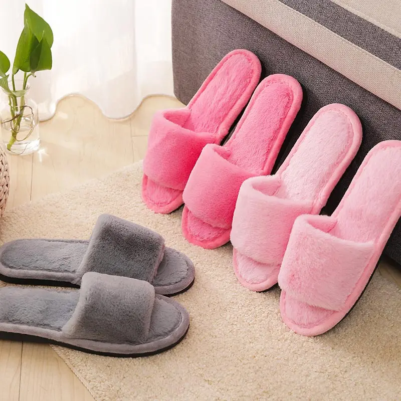 

Fur slippers shoes woman fashion tap hoe winter sandals female casual women shoes Indoor comfortable warm suede women slippers