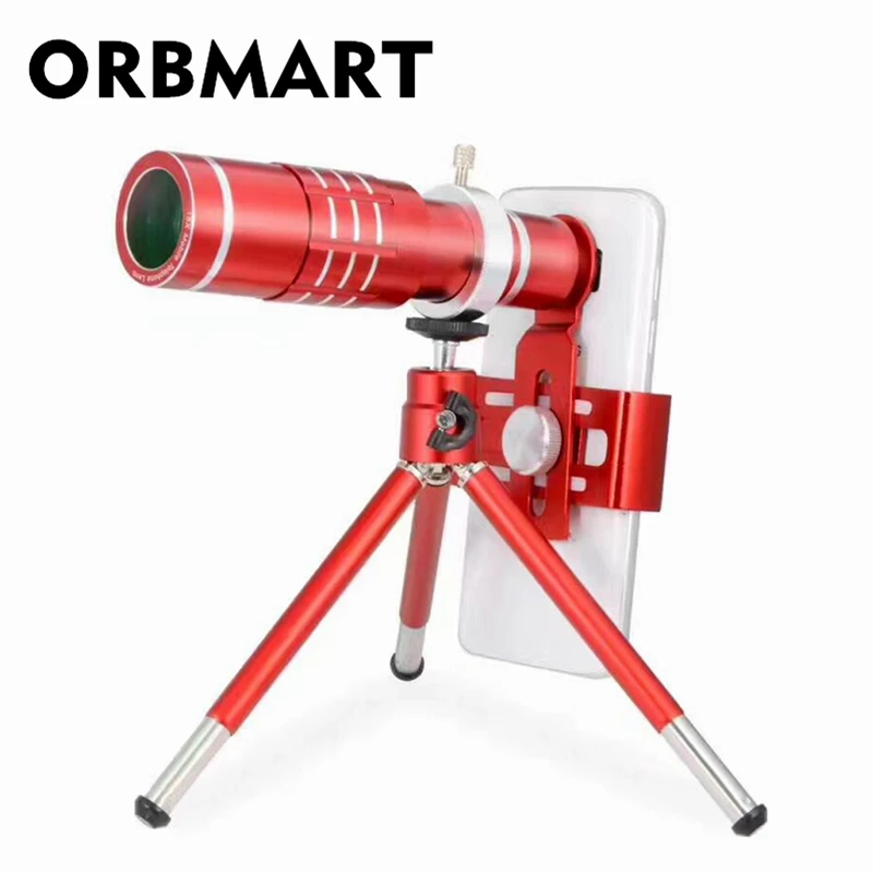 ORBMART Chinese Red 18x Universal Clip Zoom Optical