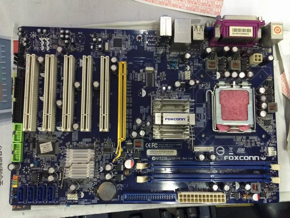 Free shipping Used original for Foxconn G31AX-K Industrial Surveillance G31 Motherboard 5 PCI LGA 775 DDR2 militaristic g31 g31mx k g31 desktop motherboard p4 g31 lga 775 ddr2 core quad core 945gc 100% tested ok