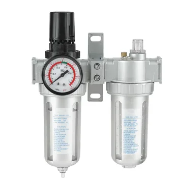

1/2in Oil Water Filter Air Pressure Compressor Filter Gauge Trap Oil Water Regulator Tools Kit Air Filter Regulator Hot Sale