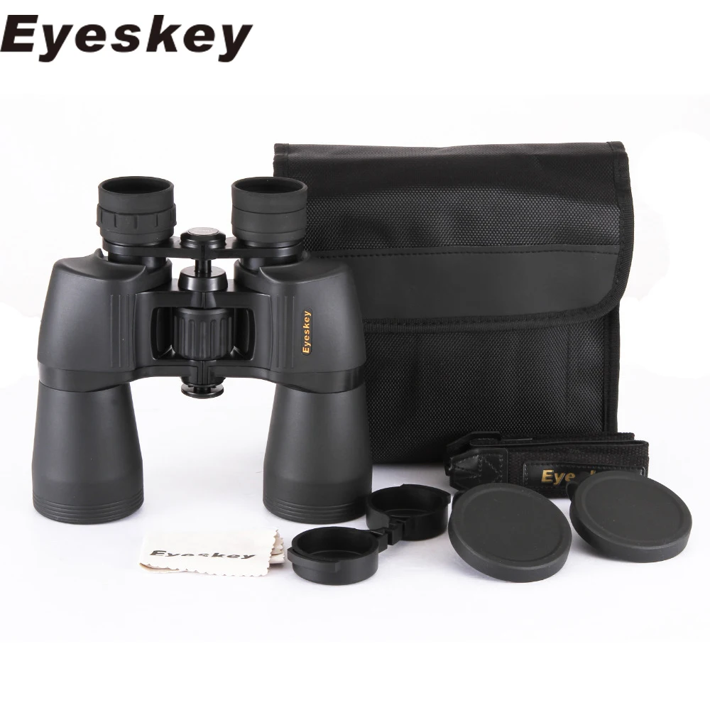 10x50 Профессиональный бинокль Eyeskey Porro для кемпинга охоты мощный телескоп Bak4 Prism