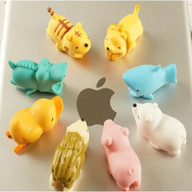 

Cable Protector for iPhone Cable Charger USB Cable Winder Holder Accessory Organizer Cute Animal Doll Model Funny cable winder