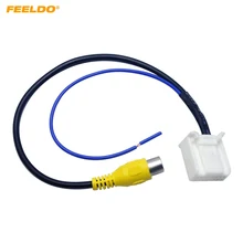 FEELDO 1PC Car Parking Reverse Rear Camera Video Plug Converter Cable Adapter For Toyota Camry 7th Navigation DVD #AM2593
