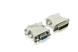 Бесплатная доставка DVI to VGA Adapter/DVI (24 + 5) революции мать VGA интерфейс Display Graphics