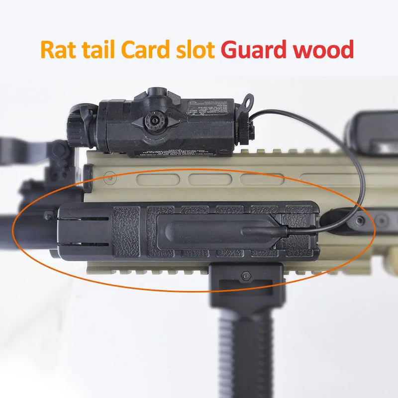 

Element wire controlled mouse tail switch slot guide water gun M4 fishbone JinMing MK18 protection wood chips Outdoor CS parts