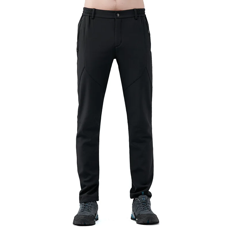 Marca hombres Otoño Invierno Polar pantalones moda Casual Camping viajes al aire libre alta calidad Softshell Trekking Trouses