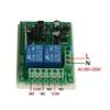QIACHIP 433MHz Universal Remote Control Switch 220V 2CH Code 1527 Transmitter Remote Control RF Relay Receiver For Light Switch ► Photo 3/6