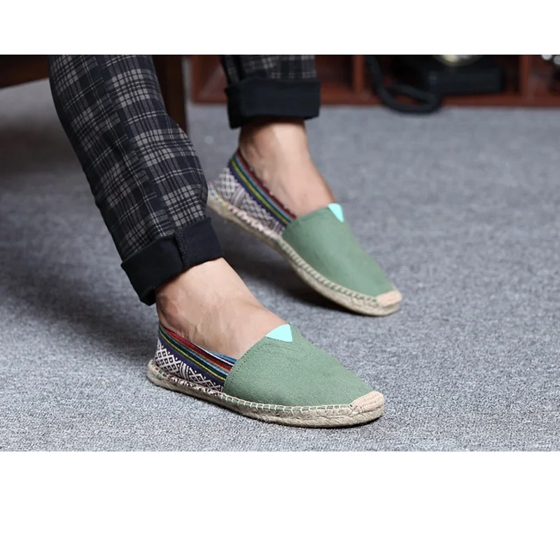 HANSCHIC 2017 New Arrival Green Retro Comfortable Simple Design Ladies Womens Casual Espadrilles Shoes for Female Unisex 101410 (15)