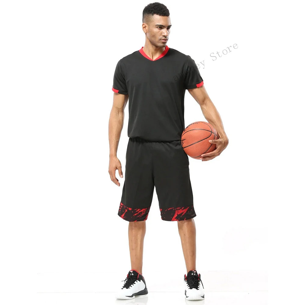 

Adsmoney Short Sleeve Mens Basketball Jersey Breathable College Team Basketball T Shirt Training Gym Running T-shirts