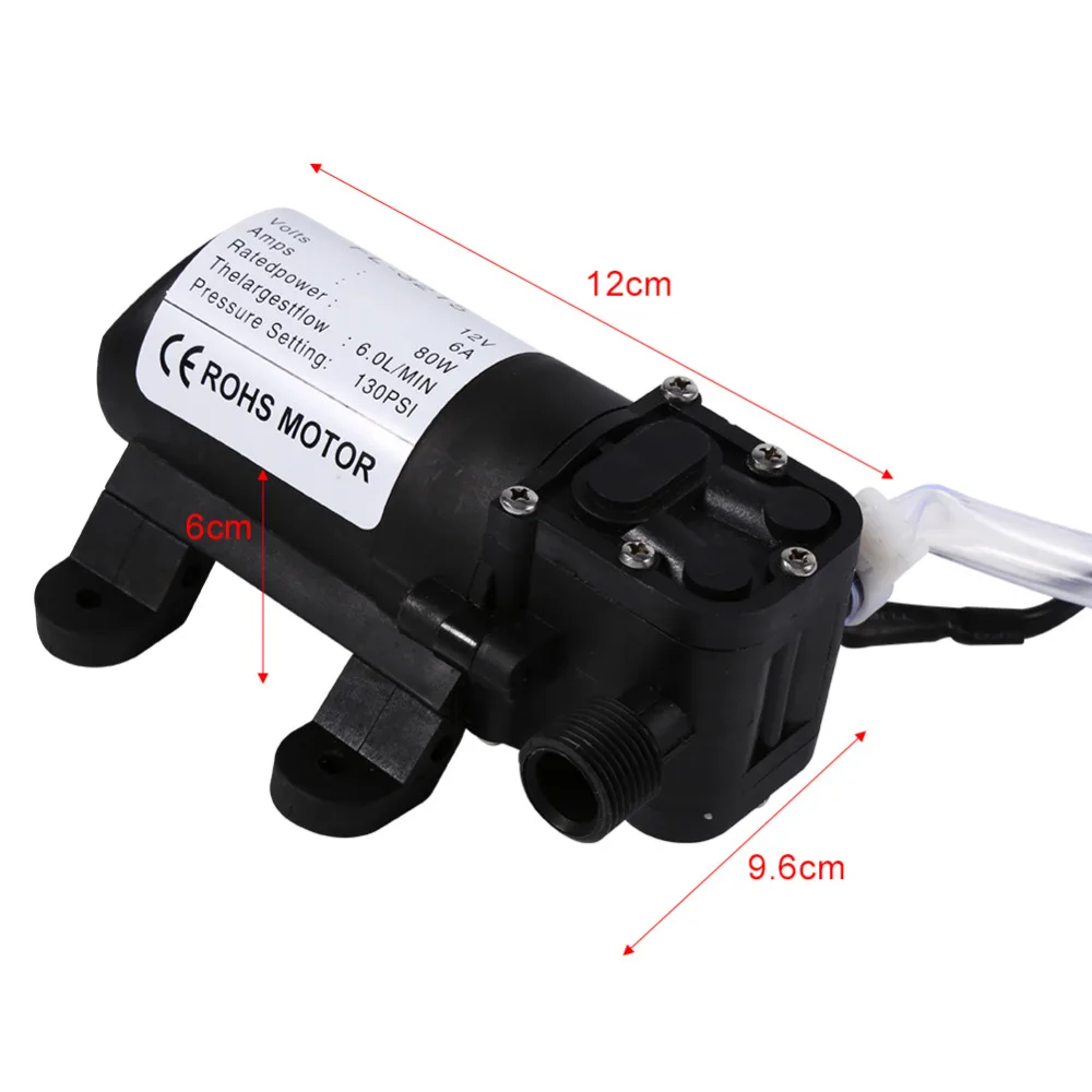 Set de 12V Port/átil Alta Presi/ón Autocebada Bomba de Agua Pistola Rociadora Kit de Lavadora El/éctrica para Coche