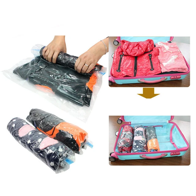 35*50cm Roll Up Compression Vacuum Storage Bags Travel Home