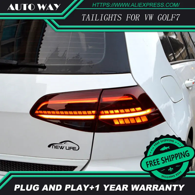 Автомобильный Стильный чехол для Volkswagen VW Golf 7 MK7 Golf7 Golf7.5 MK7.5 задние фонари задний фонарь все светодиодный задний фонарь динамический сигнал поворота