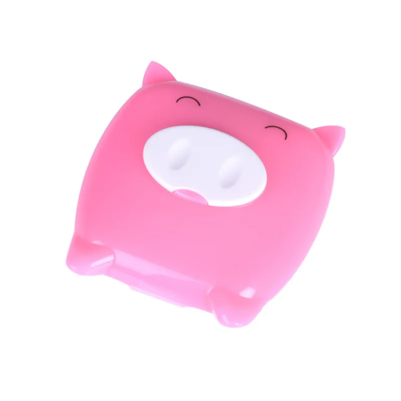 

2019 New Cute color contact lens box Unisex Pig Cartoon Contact Lens Case Companion Box Contact Lenses Box glasses case