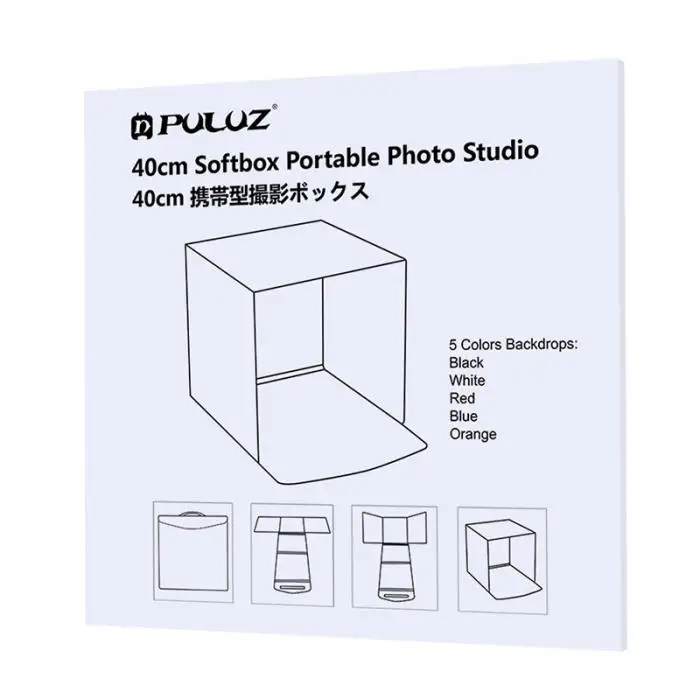 PULUZ 40x40 см фотостудия коробка складная фотостудия съемки софтбокс наборы