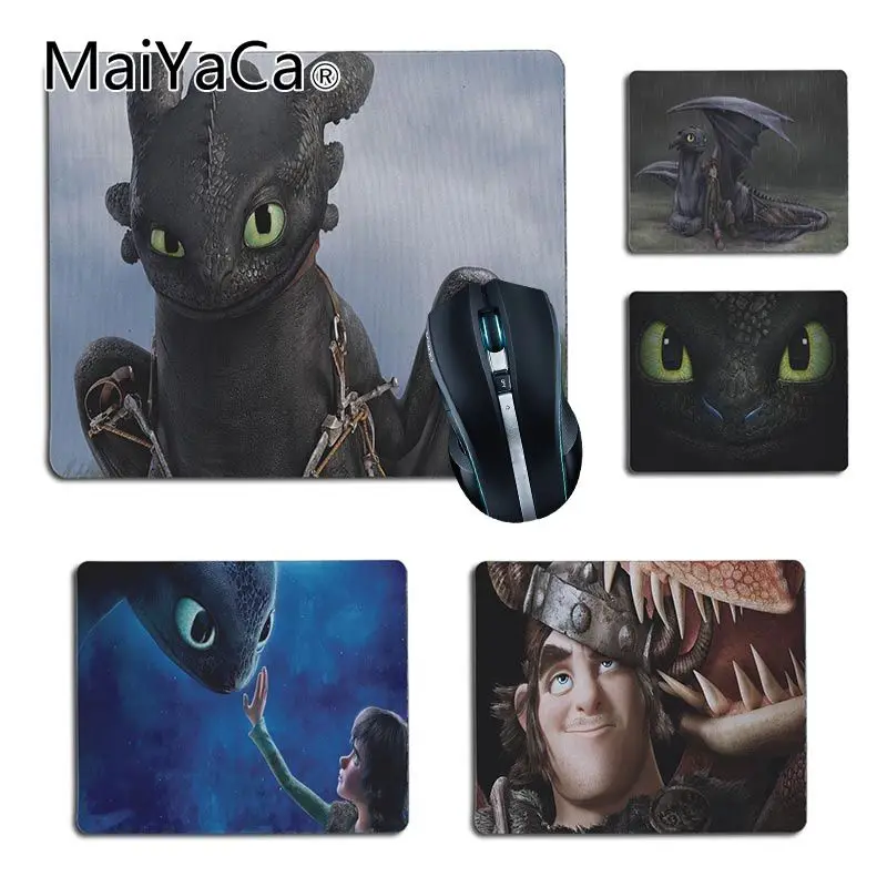 

MaiYaCa Simple Design How to Train Your Dragon Computer Gaming Mouse mats Size for 25X29cm 18x22cm Gaming Mousepads