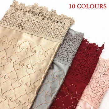 

New design High quality woman's hijab Fashion Gorgeous imitation silk scarf On both sides of the hook are magnificent bandanas