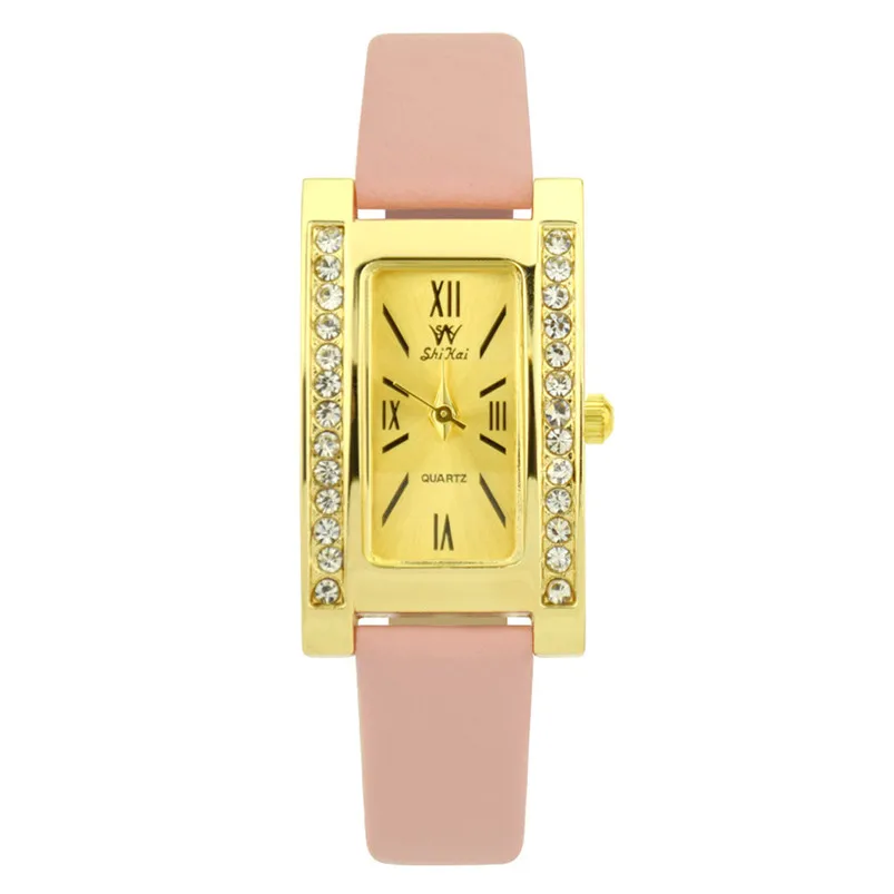Ladies Leather Strap Creative Gift Rectangle Glass Simple Quartz Watch ZYBSK-36 Lady Collection Women Watch 2019 Fashion H22 (3)