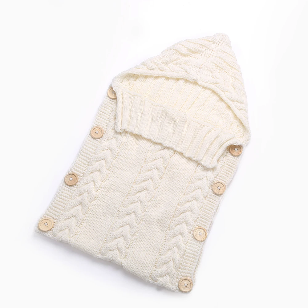 Конфеты Цвета для новорожденных одежда для малышей вязанные крючком Пеленальное Одеяло для завёртывания для пеленания одеяло для сна мешок Лидер продаж