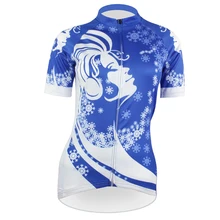 Новинка; красивая спортивная одежда для девочек; женская одежда для велоспорта; футболка; Размеры S-2XL