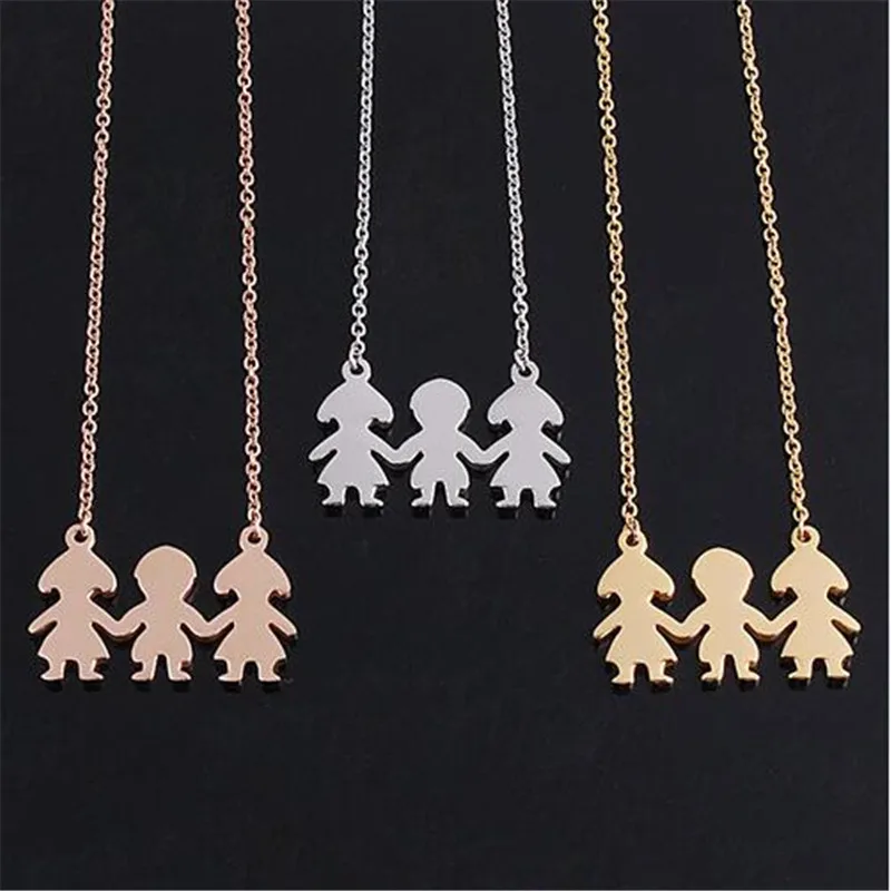 Simple-Fashion-Two-Girls-Boy-Necklace-Sister-Brother-Necklaces-Family-Lovers-Pendant-Choker-Collier-for-Women (1)