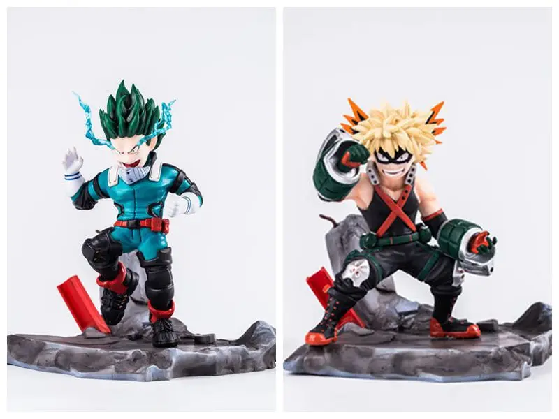 Аниме Моя геройская Академия Boku no Hero Akademia Izuku Midoriya/Katsuki Bakugou ПВХ экшн фигурка стенд