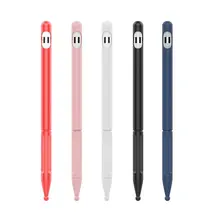 Silicone Anti-lost Protective Case Shell Skin Nib Cover / Cable Adapter Tether for Apple Pencil 1st For iPad Pro Pencil