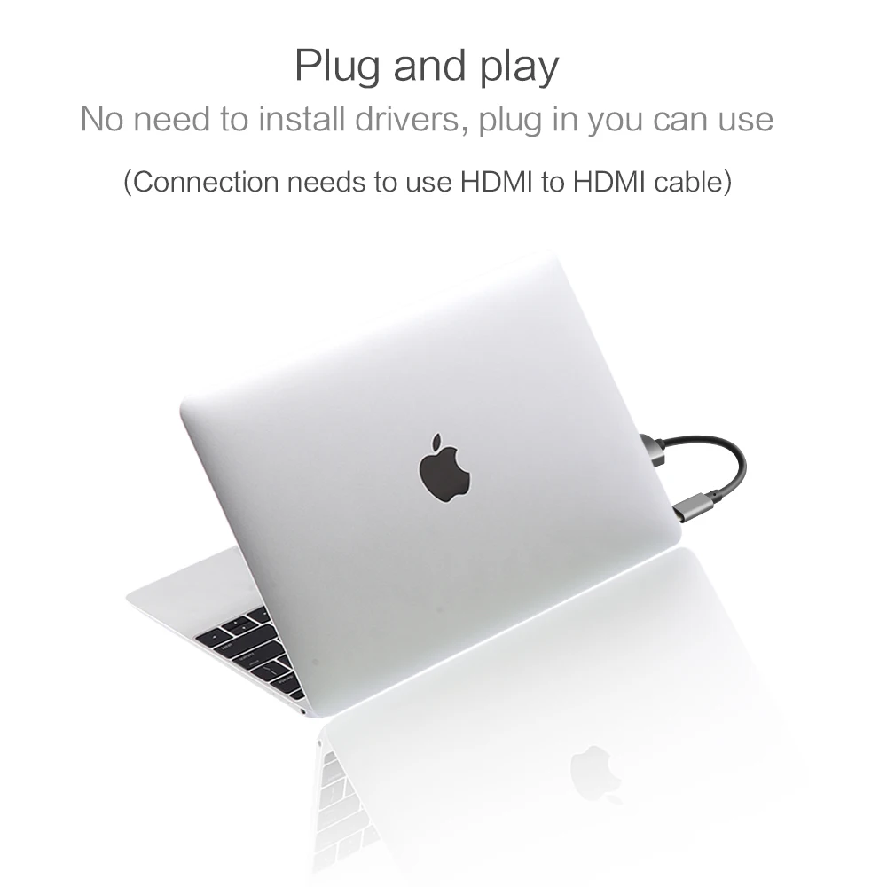Кабель HDMI с портом Type c и разъемом типа мама поддержка 4k 1080p адаптер для Chromebook Lumia