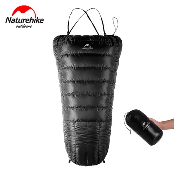 

NatureHike 350g Half Chest Style Duck Down Sleeping Bag Ultralight Portable Outdoor Travel Camping Lazy Sleeping Bags NH17S018-D