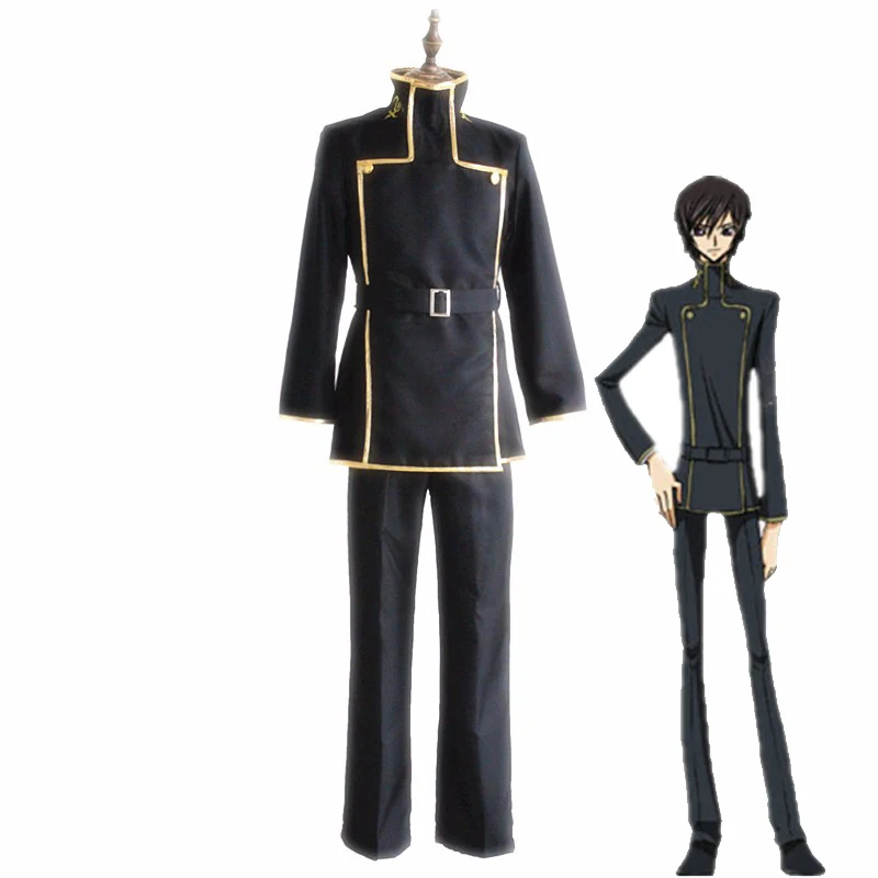 Аниме код Geass Lelouch Lamperouge косплей костюм японская школьная форма Хэллоуин Карнавал