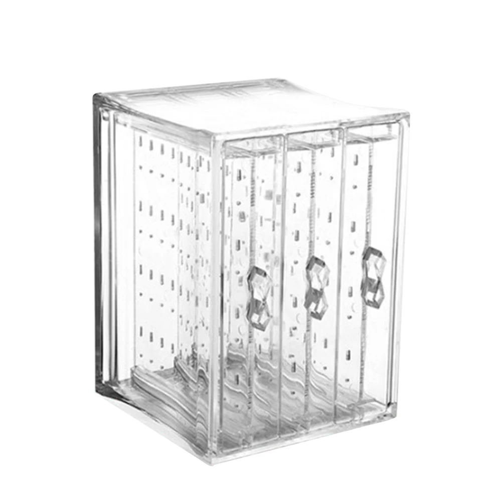 

For Girls Women Transparent Acrylic Box Hook Boxes Organizer Multifunctional Display Stand Durable Desk Organizer Storage Rack