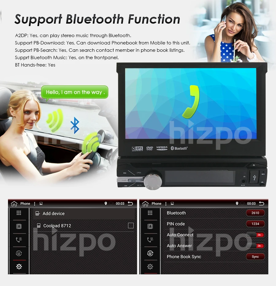 Flash Deal 7" Universal 1din AutoRadio Android 9.0 Car DVD Multimedia player for BMW GPS Navigation Wifi BT Head unit Stereo 4G SWC OBD CD 6