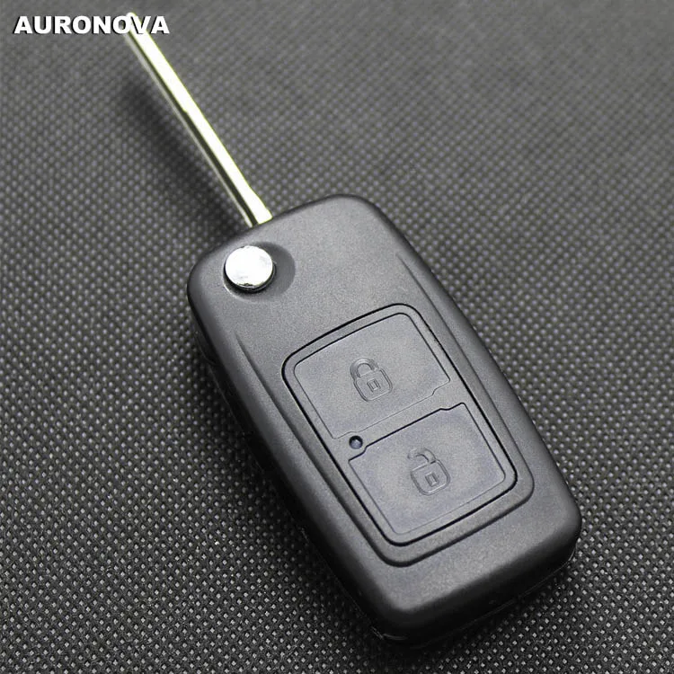 

AURONOVA New Flip Folding Key Shell for Chery A3 A5 Fulwin 2 Cowin 1 2 3 Tiggo E5 Riich X1 Remote Car Key Case