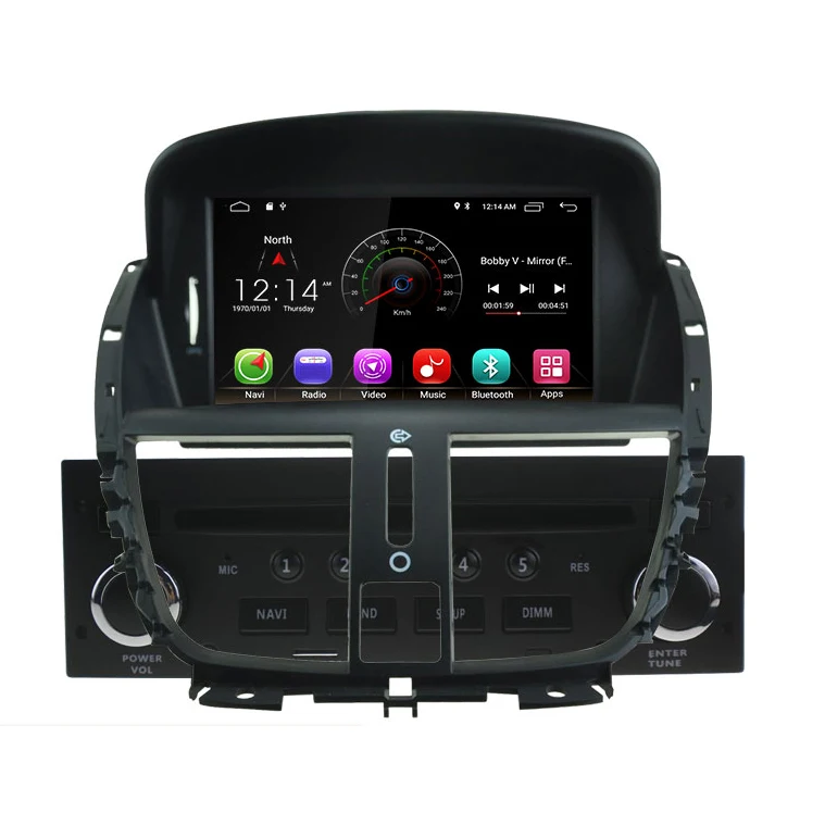 Автомагнитола 1 Din для Peugeot 207 Android 8 2007 2011 2012 2013 2014 мультимедийный плеер стерео GPS