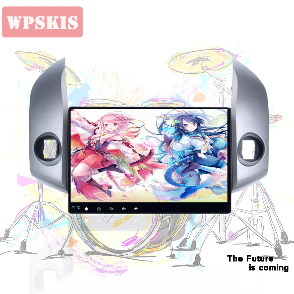 Discount 1024*600 Android 9.0 car dvd player for Toyota RAV4 Rav 4 2007 2008 2009 2010 2011 2 din 1024*600 gps navigation wifi Head unit 1