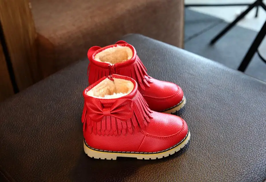 Children's leather snow boots-27-3