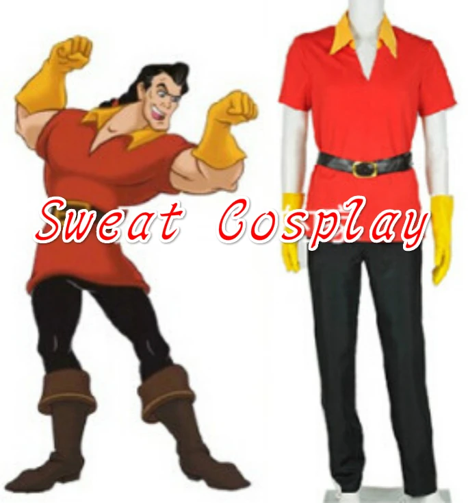 Beauty and the Beast Costume Gaston Outfit Adult Halloween Party Cosplay Costumein Movie & TV