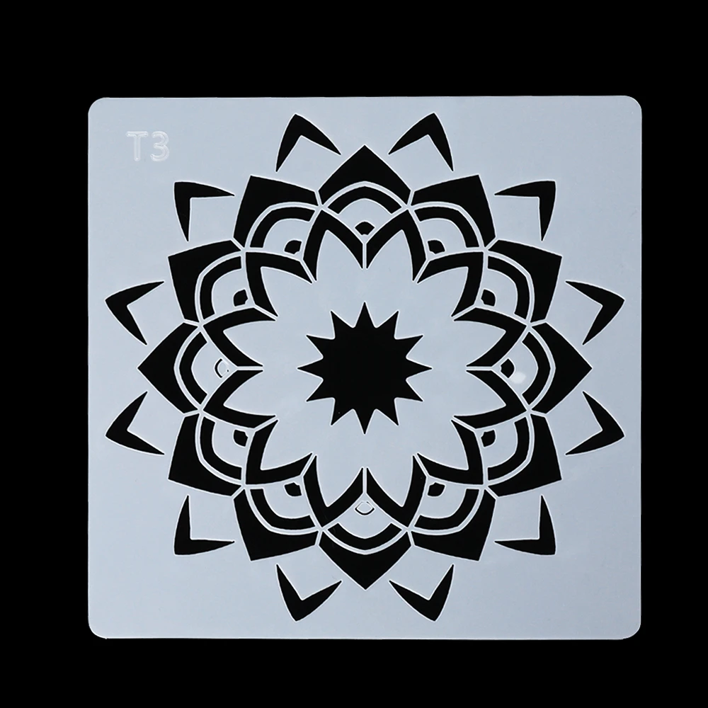 

1PC Mandala Auxiliary Layering Stencils For Walls Painting Scrapbooking Stamp Album Decor Embossing Card Painting Template #63
