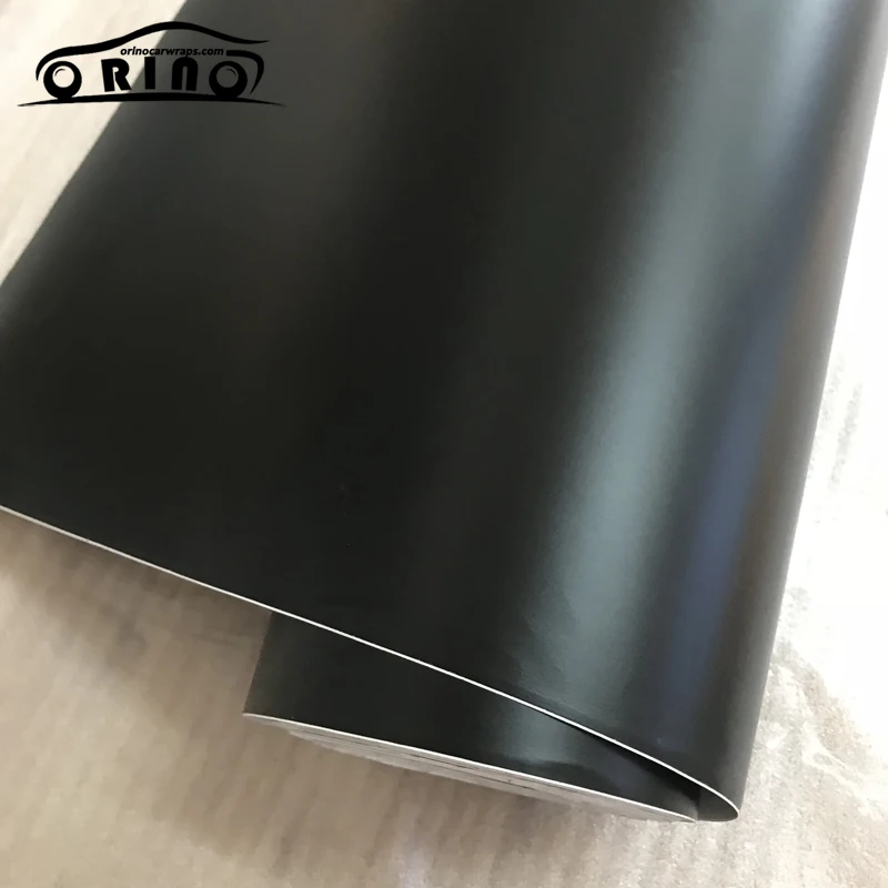 Black Satin Metallic Vinyl Wrap Film-5