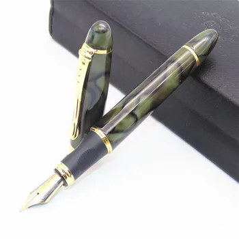 

JINHAO X450 High quality Luxury Grey green Marble Nib Medium Fountain Pen New Stationery Office school supplies
