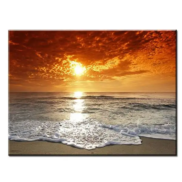 Настенная картина Seaside_sunset печать на холсте маслом для домашнего декора