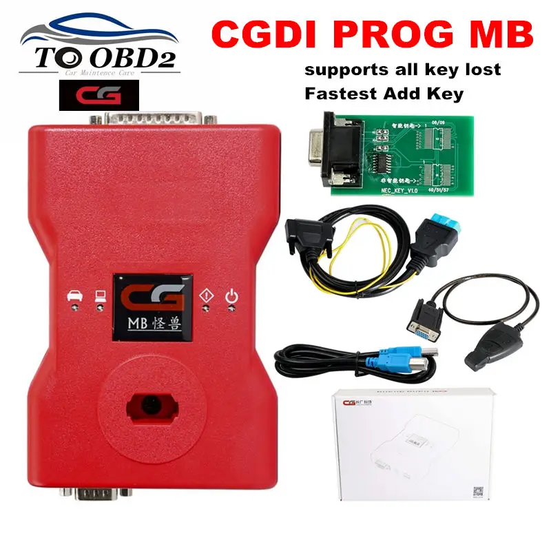 

CGDI MB Programmer Supports All Key Lost For Benz Fastest Add Key Original CGDI Prog MB With AC Adapter/ELV/EIS Optional