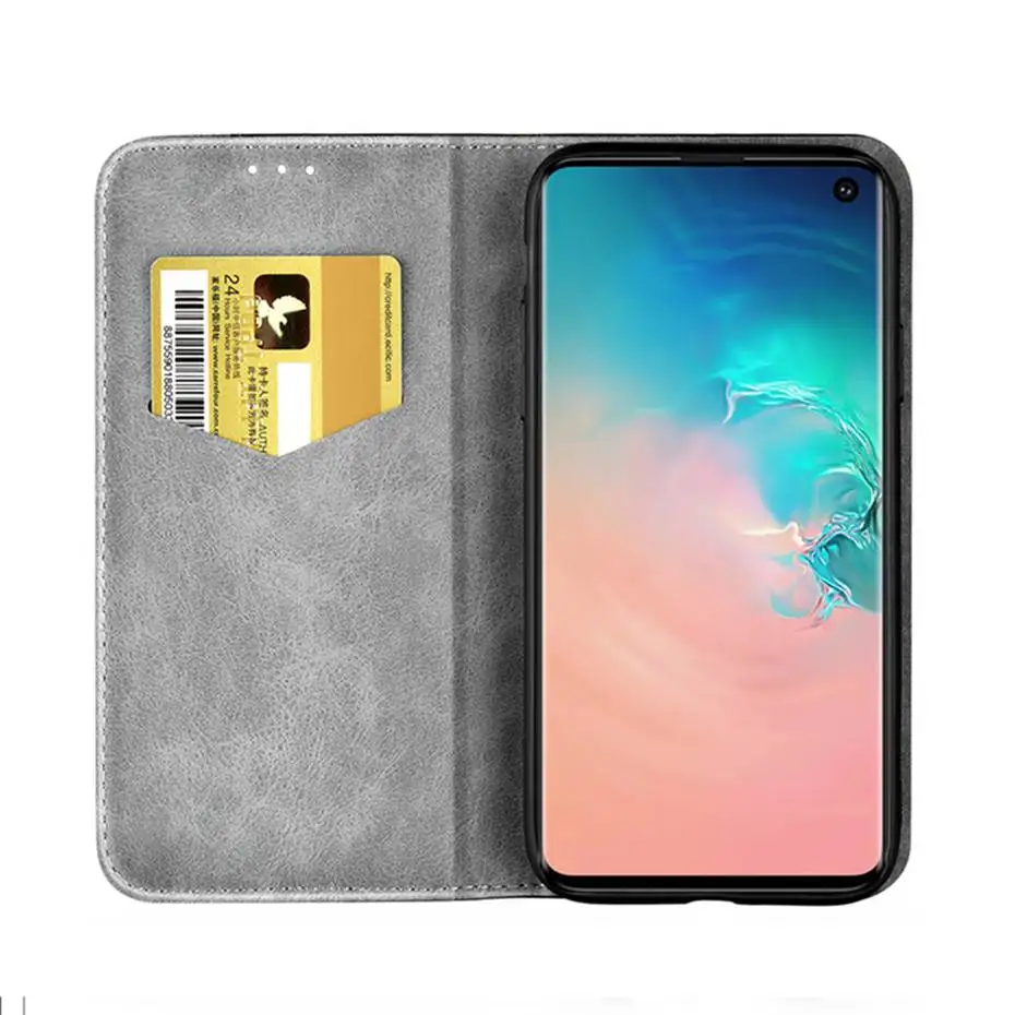 Кожаный чехол-книжка чехол для samsung Galaxy S6 S7 S8 S9 S10 E A10 A20 A30 A40 A50 A70 M10 M20 M30 J4 J6 A5 A6 A7 Plus, чехол-кошелек Чехол