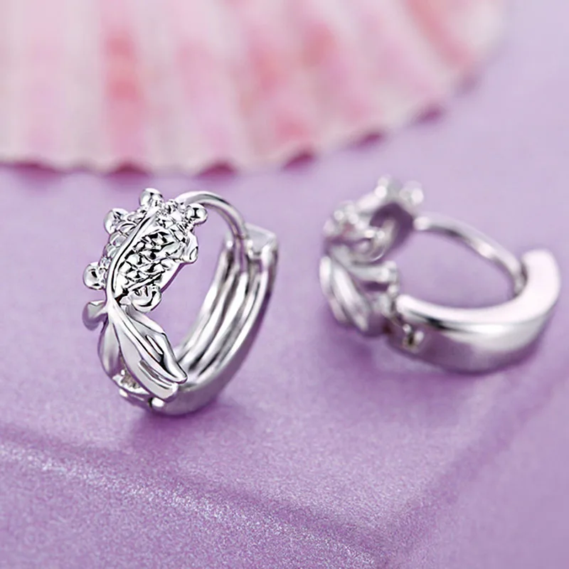 Женские серьги гвоздики LARGERLOF из настоящего серебра 925 пробы ED50011|earrings fashion|earrings
