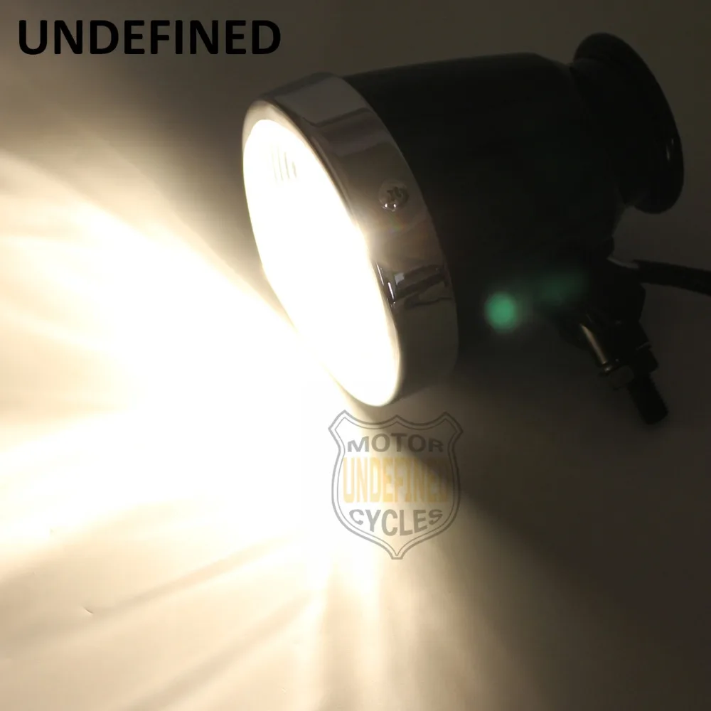 12V мотоциклов Запчасти Ретро bellmouthed передняя фара Hi/короче спереди и длиннее сзади) луч 10 мм болт для Kawasaki Vulcan 750 Suzuki Yamaha определено